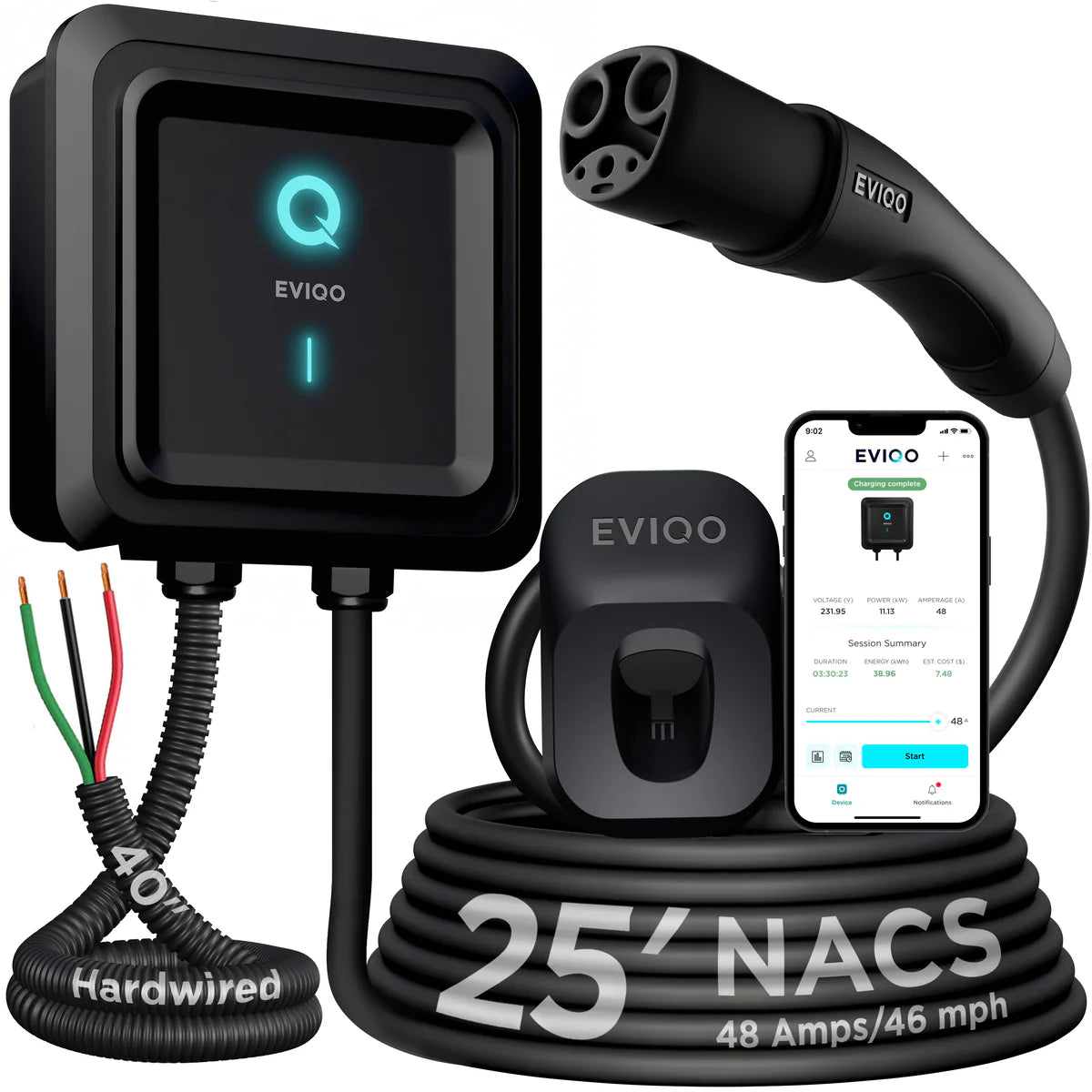 EVIQO Level 2 EV NACS Charger
